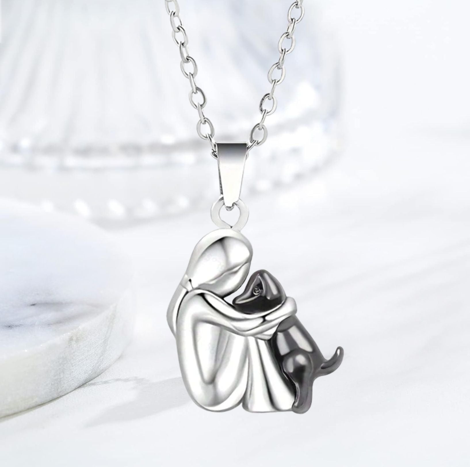 Collar «Suerte» con motivo de perro