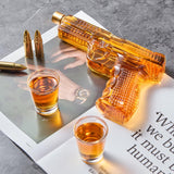 Botella de whisky – Edición Set de Pistola con Vasos