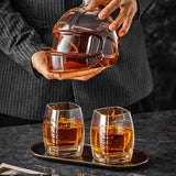 Botella de whisky - Edición Set Rugby con Vasos