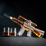Botella de whisky - Edición Set Fusil con Vasos