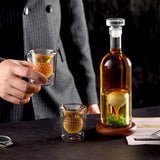 Botella de whisky - Edición Set Golf con Vasos