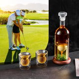 Botella de whisky - Edición Set Golf con Vasos