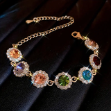 Pulsera de circonita de colores