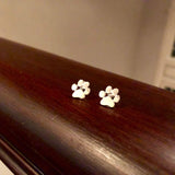 Pendientes de acero inoxidable con forma de patita, hipoalergénicos